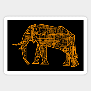 Art Deco Elephant Magnet